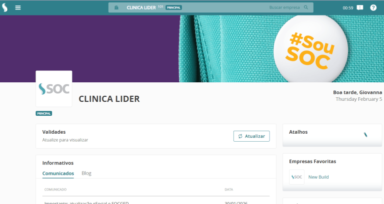 Novo Layout do SOC