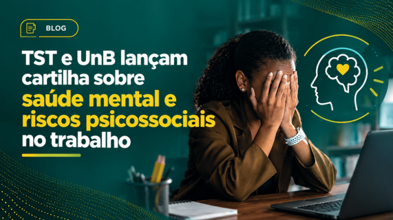 TST lança cartilha saúde mental
